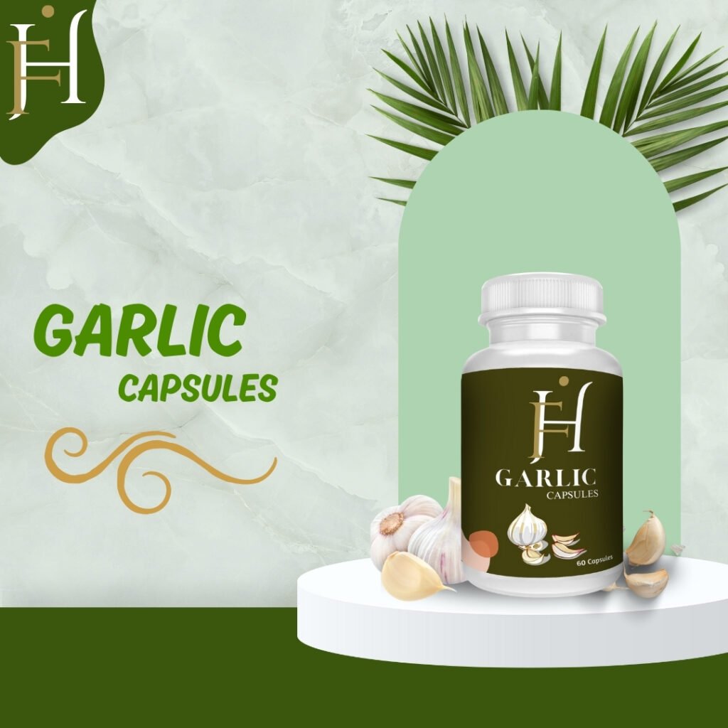 "GARLIC CAPSULES" (60 CAPSULES) "Garlic Capsules: Harnessing the Power of Nature for Health and Vitality"