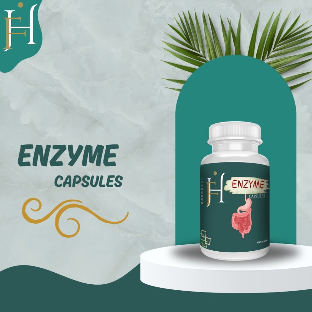 "ENZYME CAPSULES" (60 CAPUSULES)  "Supporting Digestive Health Naturally"