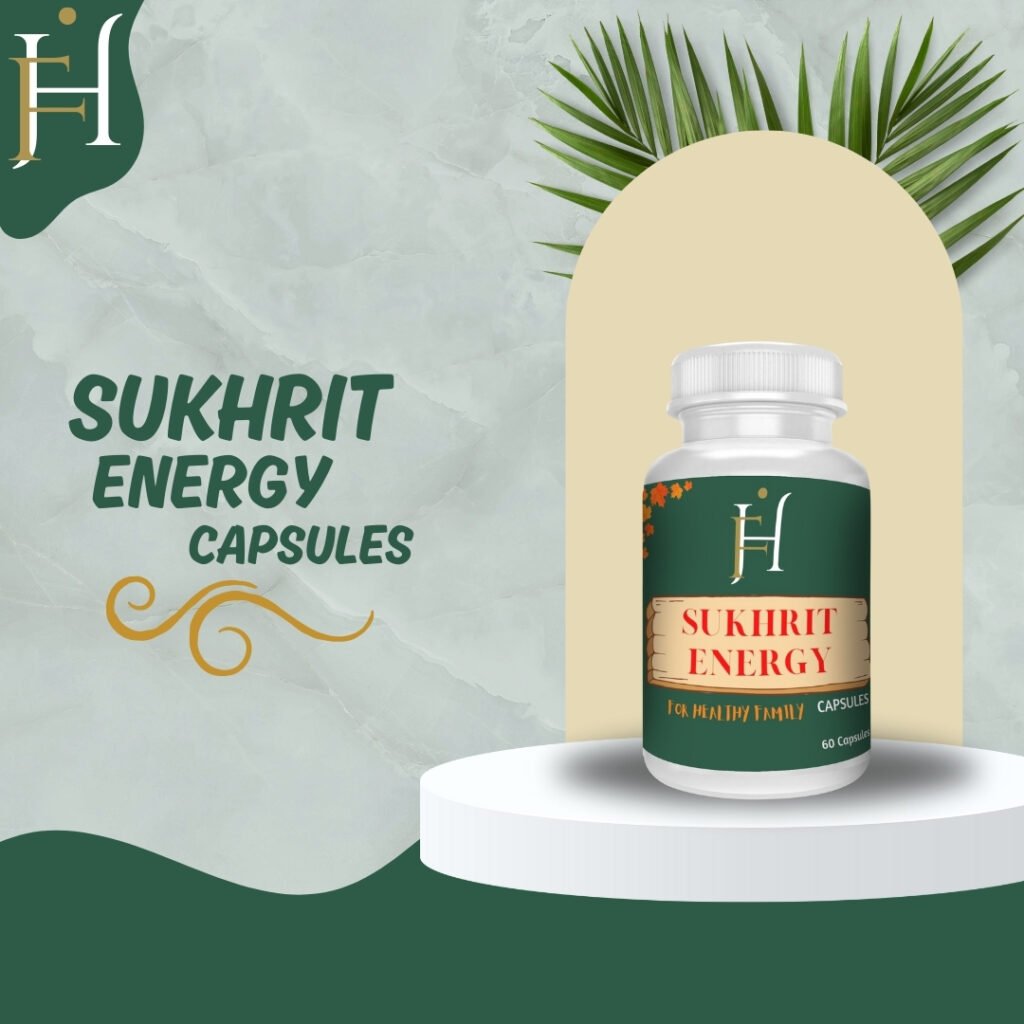 "SUKHRIT ENERGY" (60 CAPSULES) "FOR HEALTHY FAMILY"