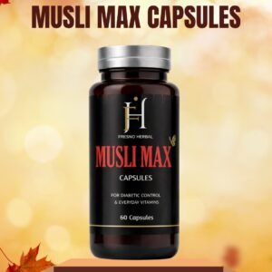 "MUSLIMAX CAPSULES" (60 CAPSULES) "MusliMax Capsules: Boosting Vitality and Strength Naturally"